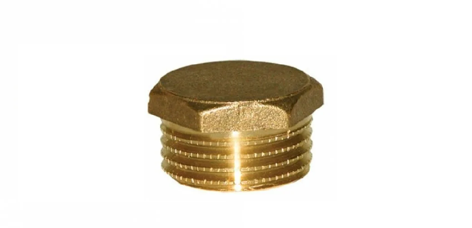картинка 67-0-254 Заглушка латунная, наружная резьба, 1/2", (шт.)																																						 от базы строительно-отделочных материалов