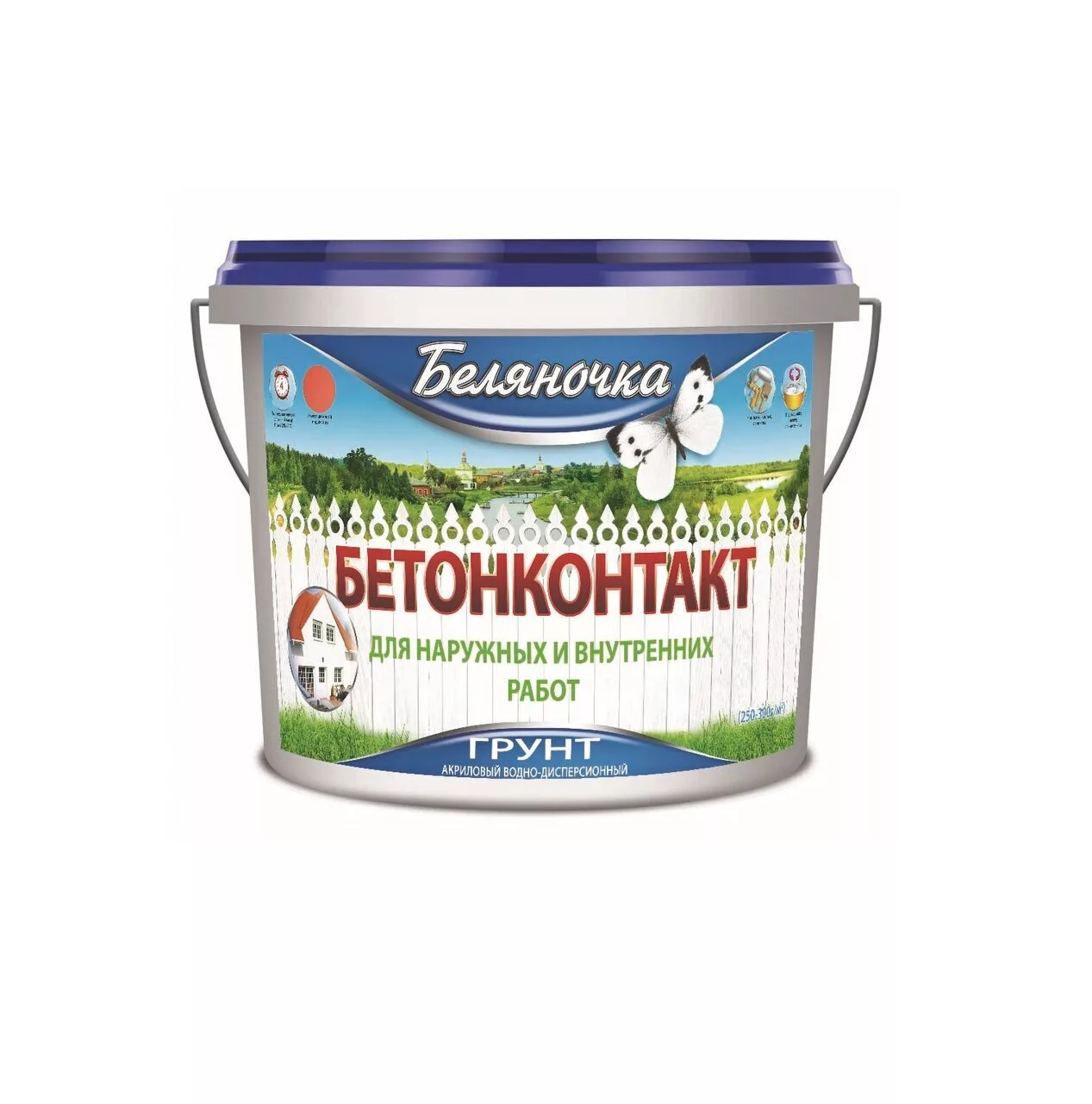 картинка Грунтовка Беляночка Бетонконтакт 4кг от базы строительно-отделочных материалов