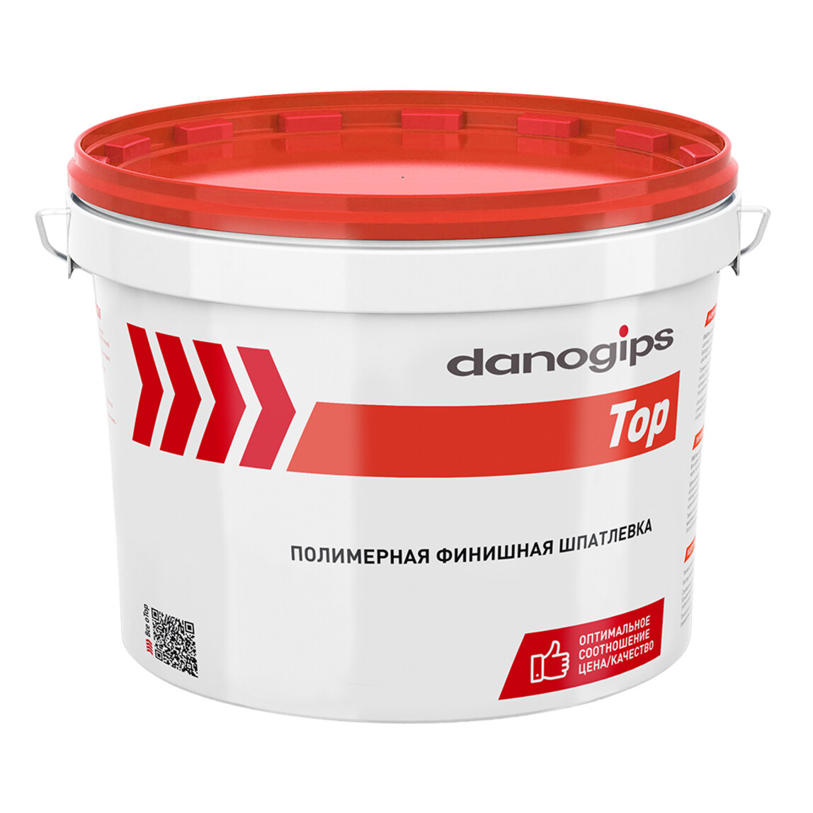картинка Шпатлевка DANOGIPS TOP полимерная финиш 16,5 кг (до 3мм) от базы строительно-отделочных материалов